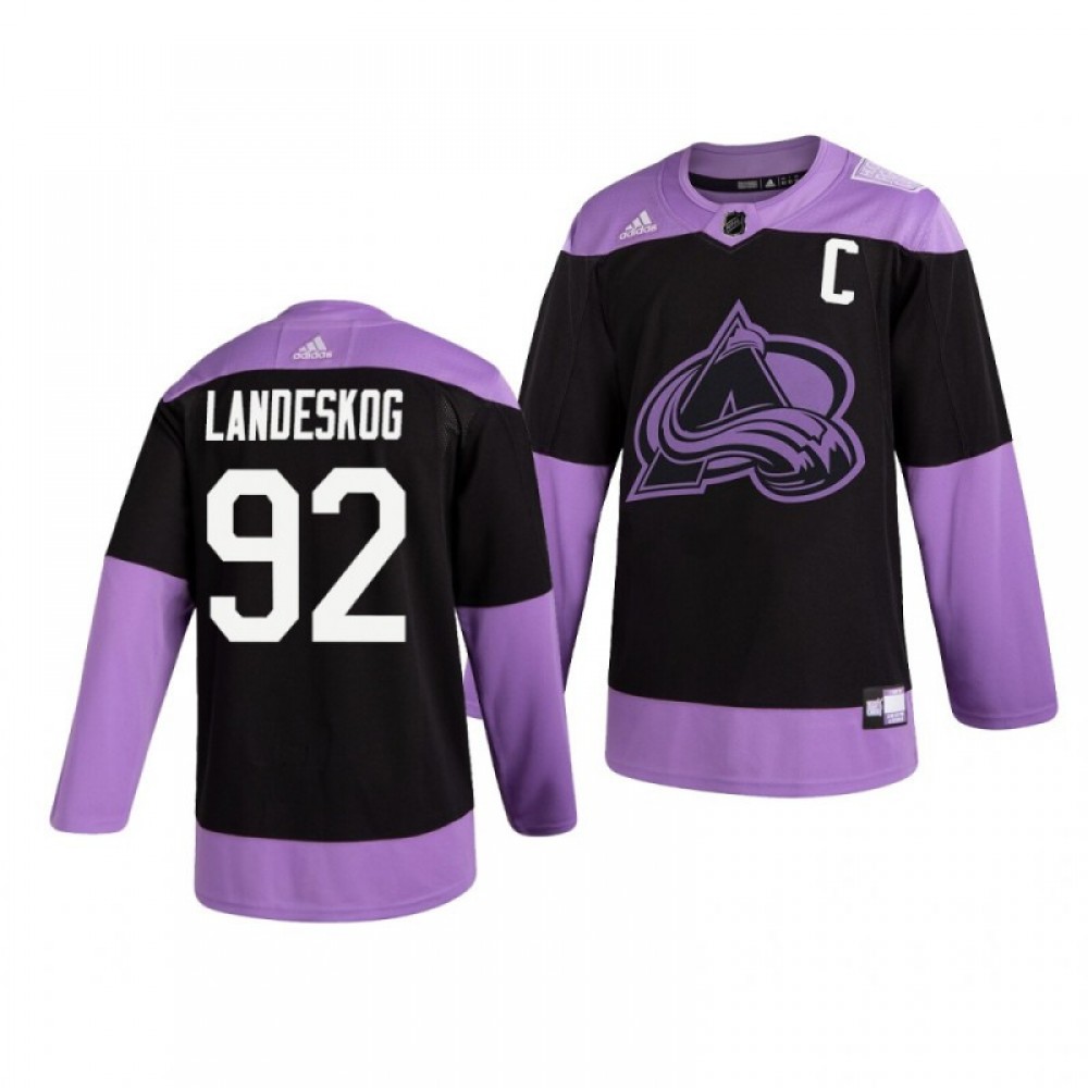 NHL Minnesota Wild Hockey Fights Cancer Adidas Practice Jersey Purple Black  44