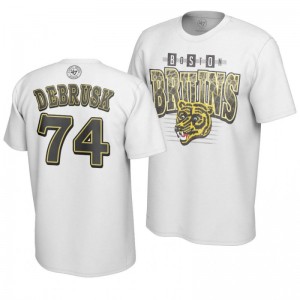 Bruins Jake Debrusk Retro White 90s Vintage T-Shirt - Sale