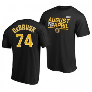 2020 Stanley Cup Playoffs Bound August Is The New April Bruins Jake DeBrusk Black T-shirt - Sale
