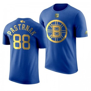 Boston Bruins David Pastrnak Bruins Royal T-Shirt - Sale