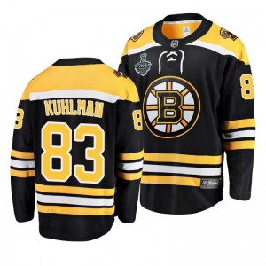 Bruins 2019 Stanley Cup Final Karson Kuhlman Home Breakaway Black Youth Jersey - Sale