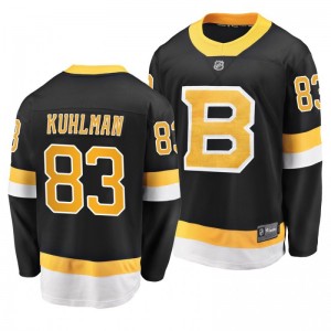 Men's Bruins Karson Kuhlman Black Alternate Breakaway Premier Jersey - Sale