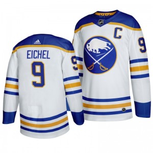 Sabres Jack Eichel Away Authentic Return to Royal White Jersey - Sale