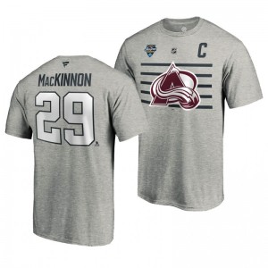 Avalanche Nathan MacKinnon 2020 NHL All-Star Game Steel Name and Number Men's T-shirt - Sale