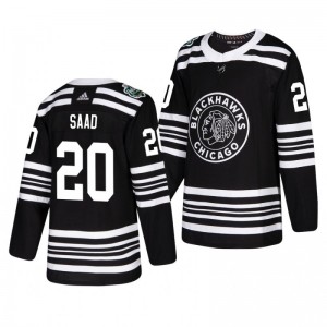 Brandon Saad Blackhawks 2019 Winter Classic Authentic Player Black Jersey - Sale
