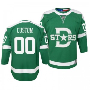 2020 Winter Classic Youth Dallas Stars Custom Green Replica Player Fanatics Branded Jersey - Sale