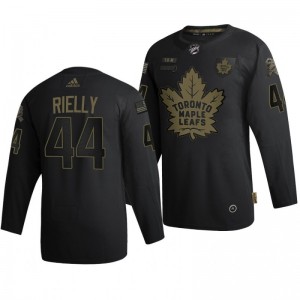 2020 Salute To Service Maple Leafs Morgan Rielly Black Authentic Jersey - Sale