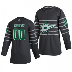 Dallas Stars Custom 00 2020 NHL All-Star Game Authentic adidas Gray Jersey - Sale