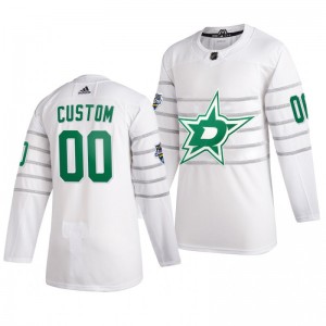 Dallas Stars Custom 00 2020 NHL All-Star Game Authentic adidas White Jersey - Sale