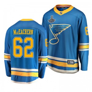 Blues 2019 Stanley Cup Champions Mackenzie MacEachern Alternate Breakaway Player Jersey - Blue - Sale