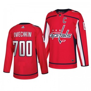 Alexander Ovechkin 700 Goals Capitals Authentic Red Jersey - Sale