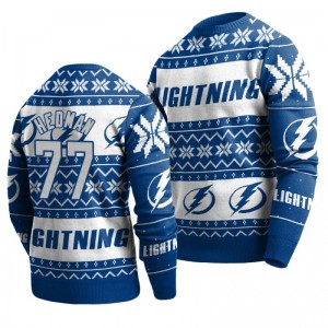 Lightning Victor Hedman Blue 2019 Ugly Christmas Sweater - Sale