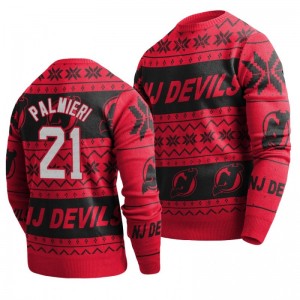 Devils Kyle Palmieri Red 2019 Ugly Christmas Sweater - Sale