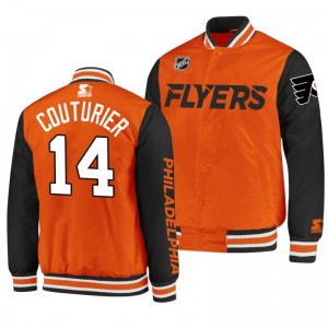 Philadelphia Flyers Sean Couturier Classic Player Authentic Pro Orange Jacket - Sale