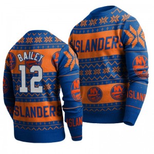 Islanders Josh Bailey Royal 2019 Ugly Christmas Sweater - Sale