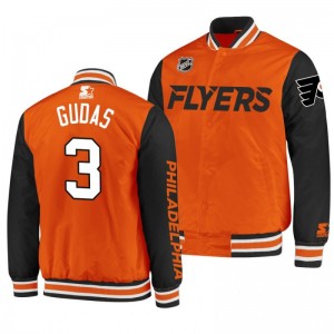 Philadelphia Flyers Radko Gudas Classic Player Authentic Pro Orange Jacket - Sale