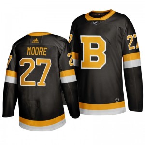Bruins John Moore 2019-20 Third Authentic Jersey - Black - Sale