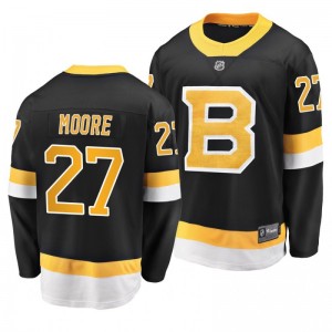 Men's Bruins John Moore Black Alternate Breakaway Premier Jersey - Sale