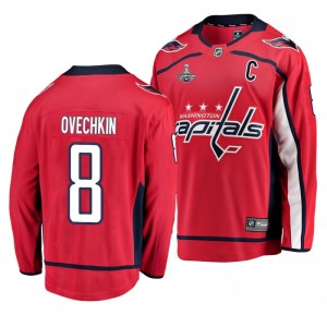 2018 Stanley Cup Champions Alex Ovechkin Capitals Red Breakaway Player Home Jersey - Sale