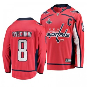 Capitals Alex Ovechkin Red-Silver Home Banner Collection Breakaway Jersey - Sale