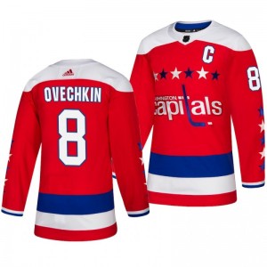Alex Ovechkin Capitals Red Adidas Authentic Third Alternate Jersey - Sale
