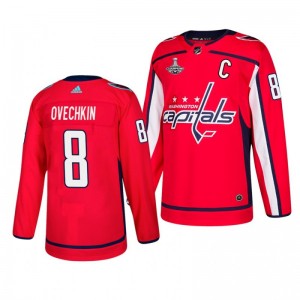 Alex Ovechkin Capitals 2018 Stanley Cup Champions Authentic Player Home Red Jersey - Sale
