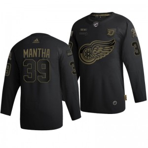 2020 Salute To Service Red Wings anthony mantha Black Authentic Jersey - Sale
