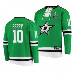 2020 Stanley Cup Playoffs Stars Corey Perry Jersey Hoodie Green - Sale