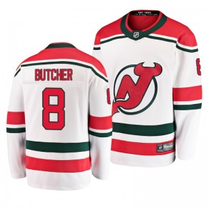Will Butcher Devils White Breakaway Player Alternate Jersey - Sale