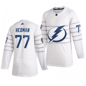 Tampa Bay Lightning Victor Hedman 77 2020 NHL All-Star Game Authentic adidas White Jersey - Sale