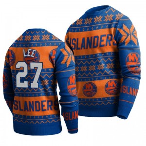 Islanders Anders Lee Royal 2019 Ugly Christmas Sweater - Sale