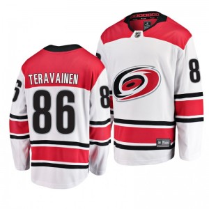 Hurricanes 2019 Stanley Cup Playoffs Eastern Conference Final Teuvo Teravainen Jersey White - Sale