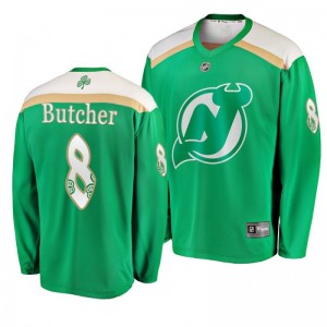 Devils Will Butcher 2019 St. Patrick's Day Replica Fanatics Branded Jersey Green - Sale