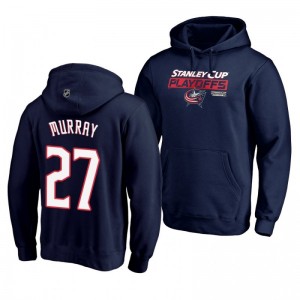 Columbus Blue Jackets 2019 Stanley Cup Playoffs Ryan Murray Navy Bound Body Checking Pullover Hoodie