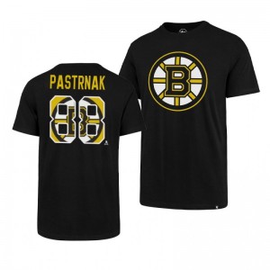 Bruins David Pastrnak Super Rival Black Short Sleeve T-Shirt - Sale