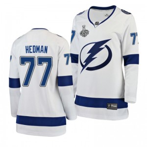 Lightning Victor Hedman Women's 2020 Stanley Cup Final Breakaway Player Away White Jersey - Sale