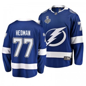 Lightning Victor Hedman Men's 2020 Stanley Cup Final Breakaway Player Home Blue Jersey - Sale