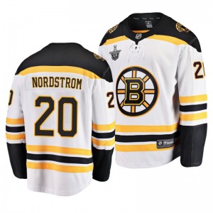 Bruins Joakim Nordstrom 2019 Stanley Cup Playoffs Away Player Jersey White - Sale
