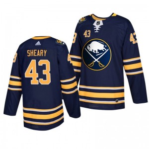 50th Anniversary Buffalo Sabres Navy Home Authentic Player Conor Sheary Jersey - Sale
