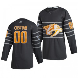 Nashville Predators Custom 00 2020 NHL All-Star Game Authentic adidas Gray Jersey - Sale