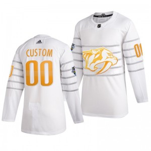 Nashville Predators Custom 00 2020 NHL All-Star Game Authentic adidas White Jersey - Sale