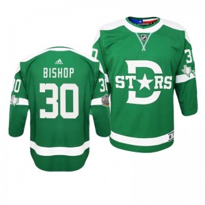 2020 Winter Classic Youth Dallas Stars Ben Bishop Green Retro Adidas Authentic Jersey - Sale