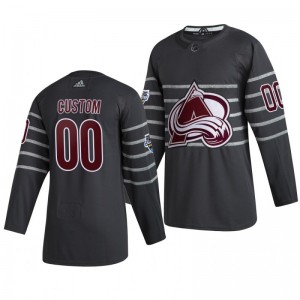 Colorado Avalanche Custom 00 2020 NHL All-Star Game Authentic adidas Gray Jersey - Sale
