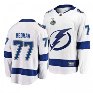 Lightning Victor Hedman Men's 2020 Stanley Cup Final Breakaway Player Away White Jersey - Sale