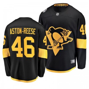 Penguins Men's Zach Aston-Reese 2019 NHL Stadium Series Coors Light Breakaway Black Jersey - Sale