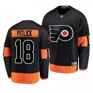 Flyers 2019-20 Alternate Tyler Pitlick Breakaway Player Fanatics Branded Black Men's Jersey - Sale