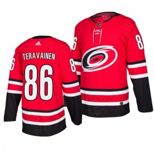 Teuvo Teravainen Hurricanes Red Adidas Home Authentic Jersey - Sale