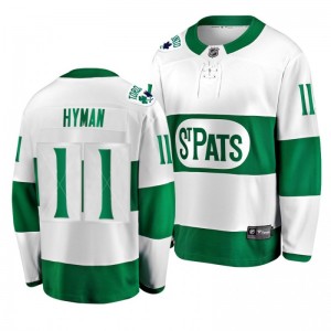 Maple Leafs Zach Hyman Toronto St. Patricks Leafs Forever Throwback Green Jersey - Sale