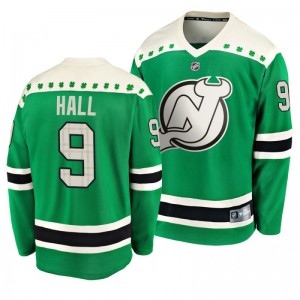 Devils Taylor Hall 2020 St. Patrick's Day Replica Player Green Jersey - Sale