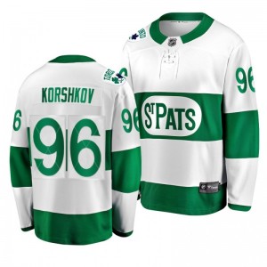Maple Leafs Yegor Korshkov Toronto St. Patricks Leafs Forever Throwback Green Jersey - Sale